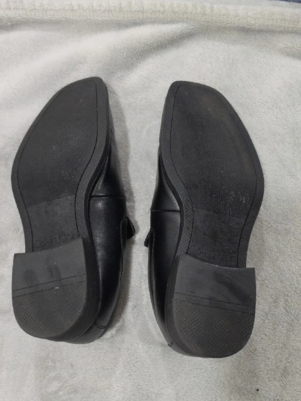 Calvin Klein Black Slip-On Loafers with Metal Bit
